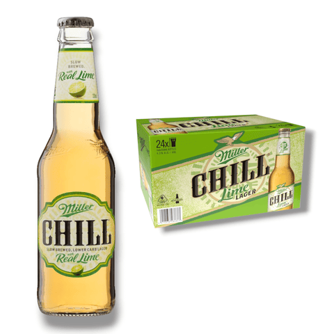 Miller Chill Real Lime 0,33l – Bier mit Limette & Lower Carb 4,0 % Vol.