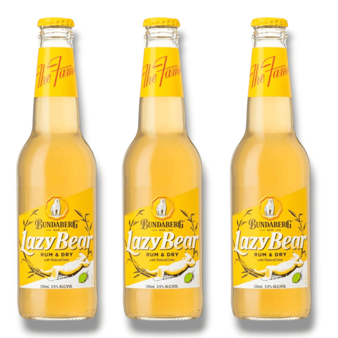 Bundaberg Lazy Bear Rum & Dry 0,33l – Australischer Rum-Mix mit 3,5 % Vol.
