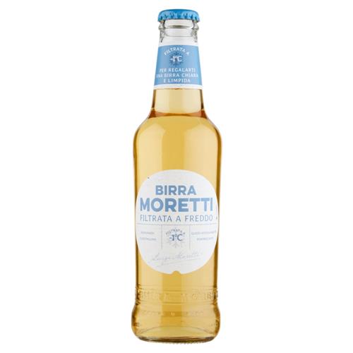 Birra Moretti Filtrata A Freddo 0,3l aus Italien mit 4,3% Vol.