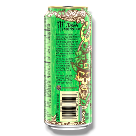 Monster Energy Java Irish Crème 473 ml – Zero Sugar USA Import