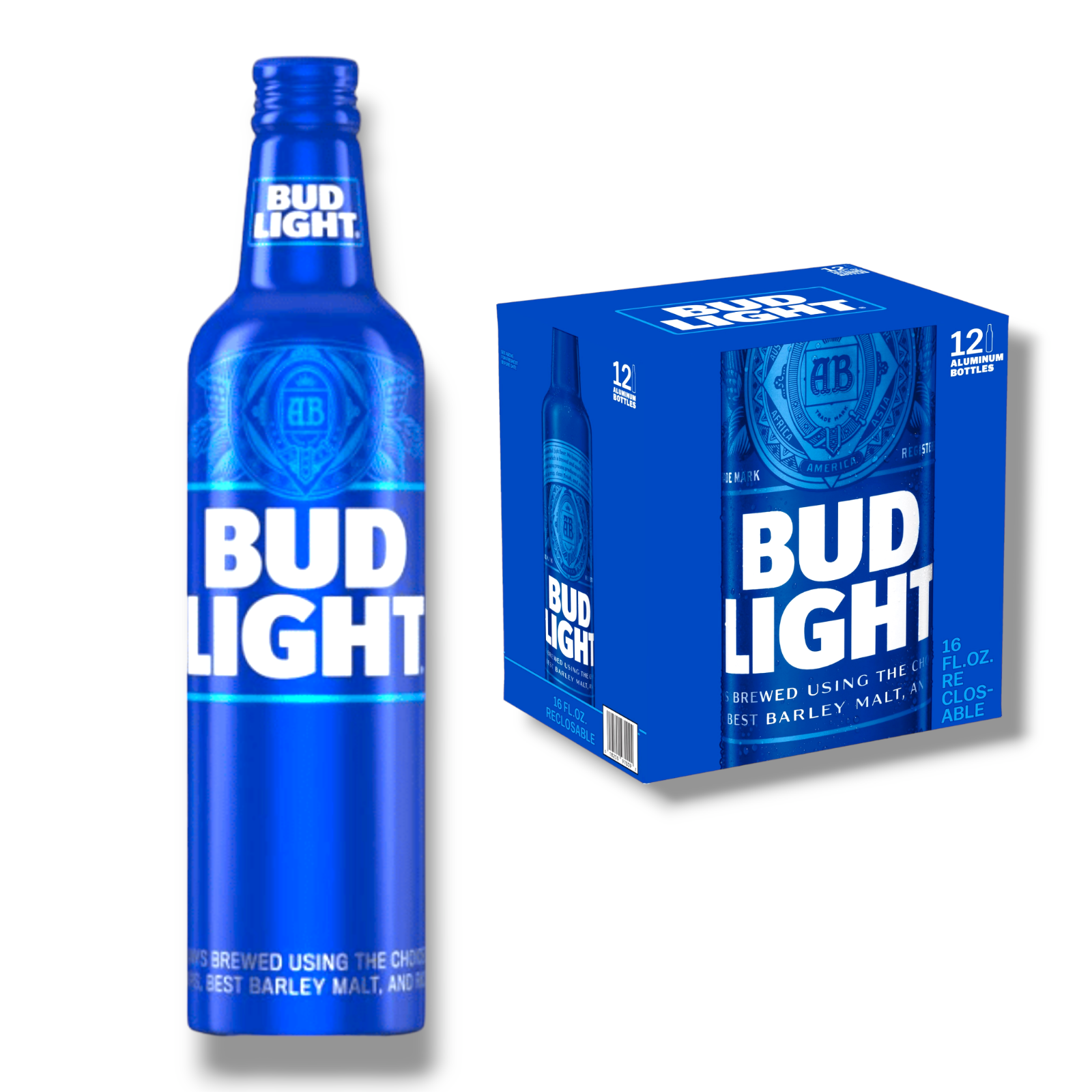 Bud Light Aluminium Bottle 473ml- Original USA Import mit 4,2% Vol.