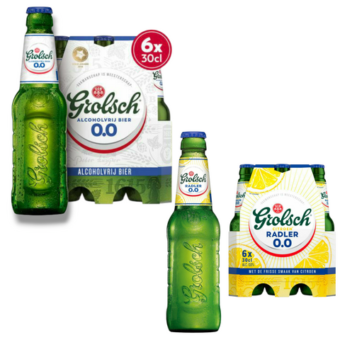 Grolsch Mix Alkoholfrei 0,3l– Erfrischender Genuss aus Pilsner 0,0% und Radler 0,0%