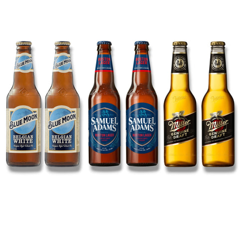 USA Bier Probierpaket – Samuel Adams, Blue Moon & Miller Genuine Draft