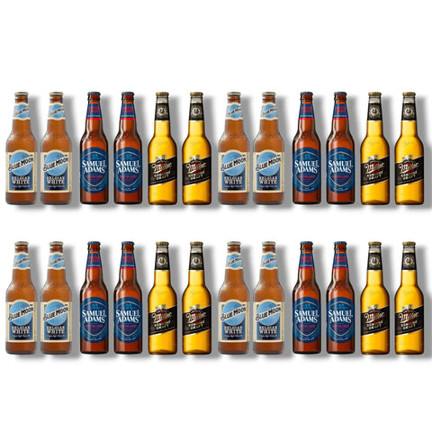 USA Bier Probierpaket – Samuel Adams, Blue Moon & Miller Genuine Draft