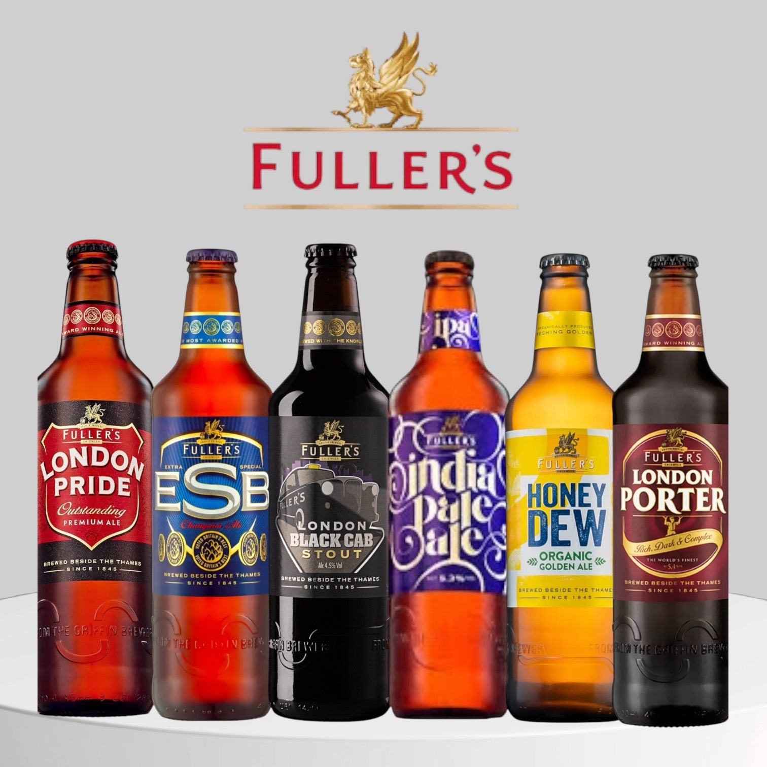 Fullers Brewery Bier im Mix - IPA,Pride,Porter,Honey Dew,ESB und Black Cab