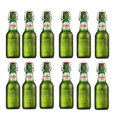 Grolsch Premium Pilsner Bier 0,45l- Das niederländische Lager in der hippen Bügelflasche