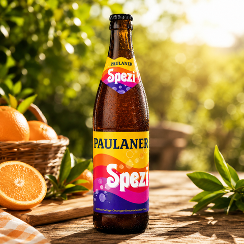Paulaner Spezi 0,5l- Koffeinhaltige Orangenlimonade mit Cola