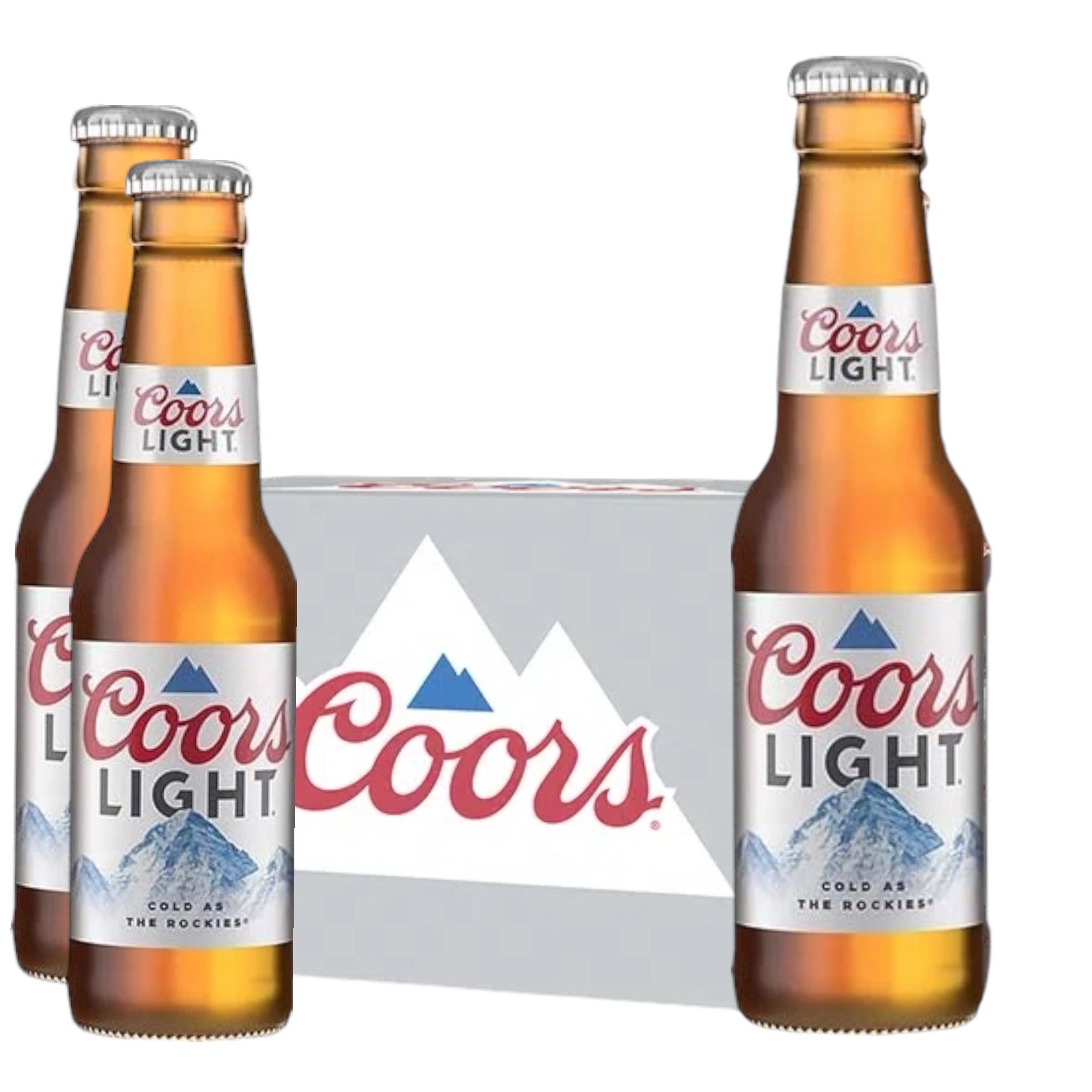 Coors Light 355ml Glasflasche - Original Import aus den USA mit 4,2% Vol.