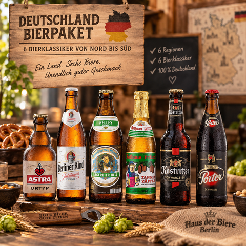 Deutschland Bierpaket – 6 Bierklassiker von Nord bis Süd