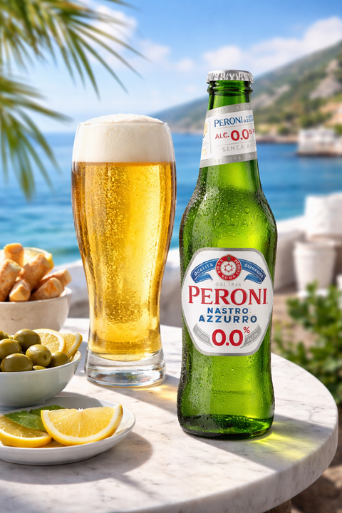 Peroni Nastro Azzurro 0.0% 330ml – Alkoholfreies Lagerbier
