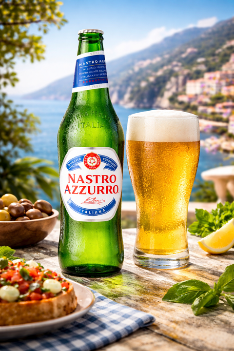 Peroni Nastro Azzurro 620ml – Italienisches Lagerbier 5,0%