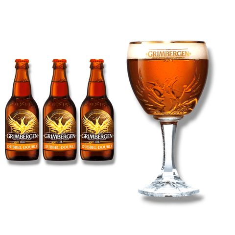 Grimbergen Geschenkset mit Originalglas – mehrere Sorten zur Auswahl