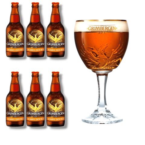 Grimbergen Geschenkset mit Originalglas – mehrere Sorten zur Auswahl