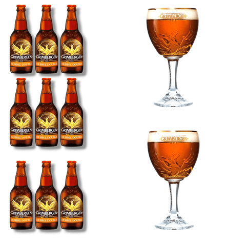 Grimbergen Geschenkset mit Originalglas – mehrere Sorten zur Auswahl