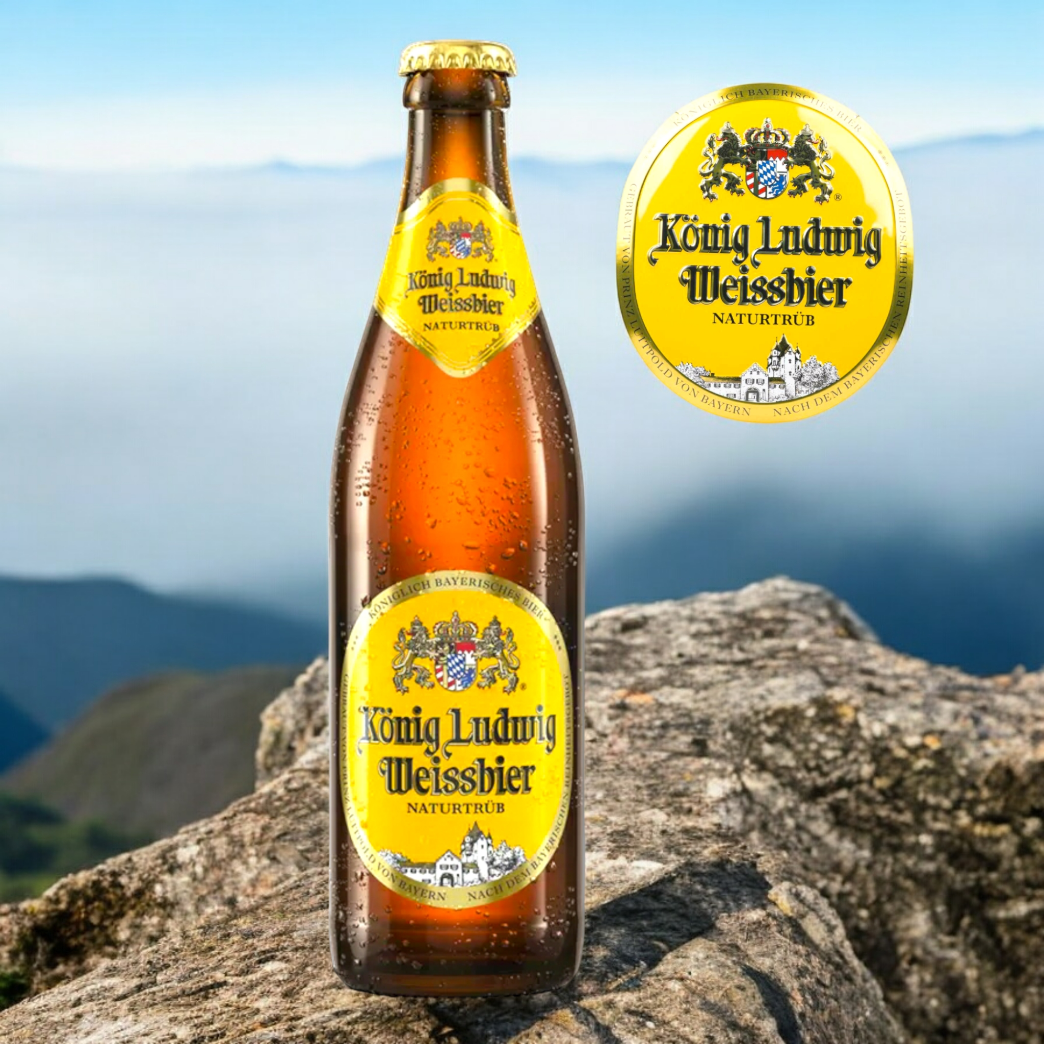 König Ludwig Weissbier Naturtrüb 0,5l Flasche