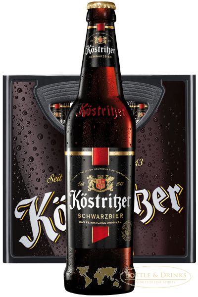 Köstritzer Schwarzbier 0,5l- Schwarzbier aus Deutschland mit 4,8% Vol.