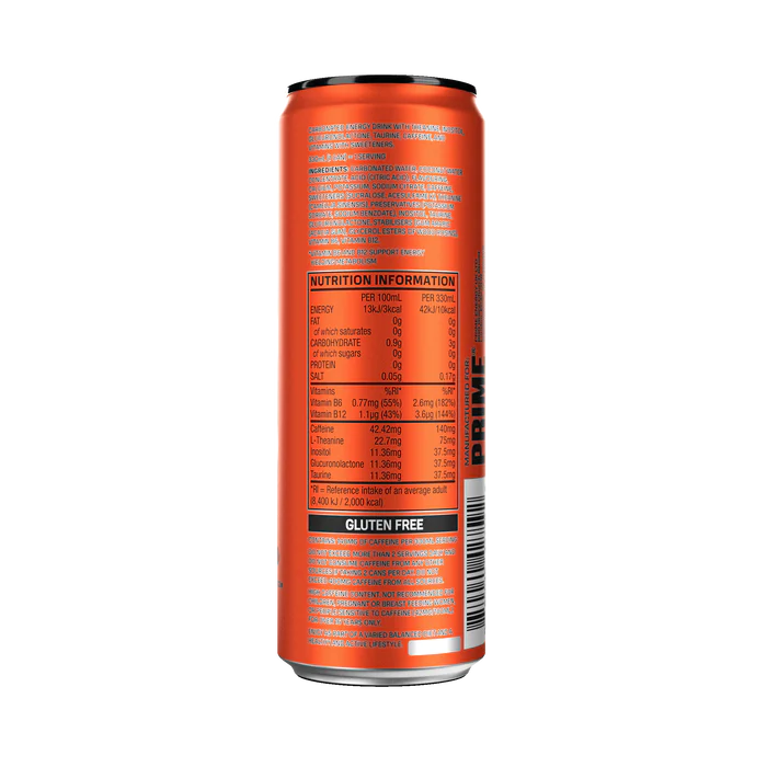 Prime Hydration Drink - Orange Mango 330ml Dose- Sportdrink von Logan Paul & KSI/ 140mg Koffein