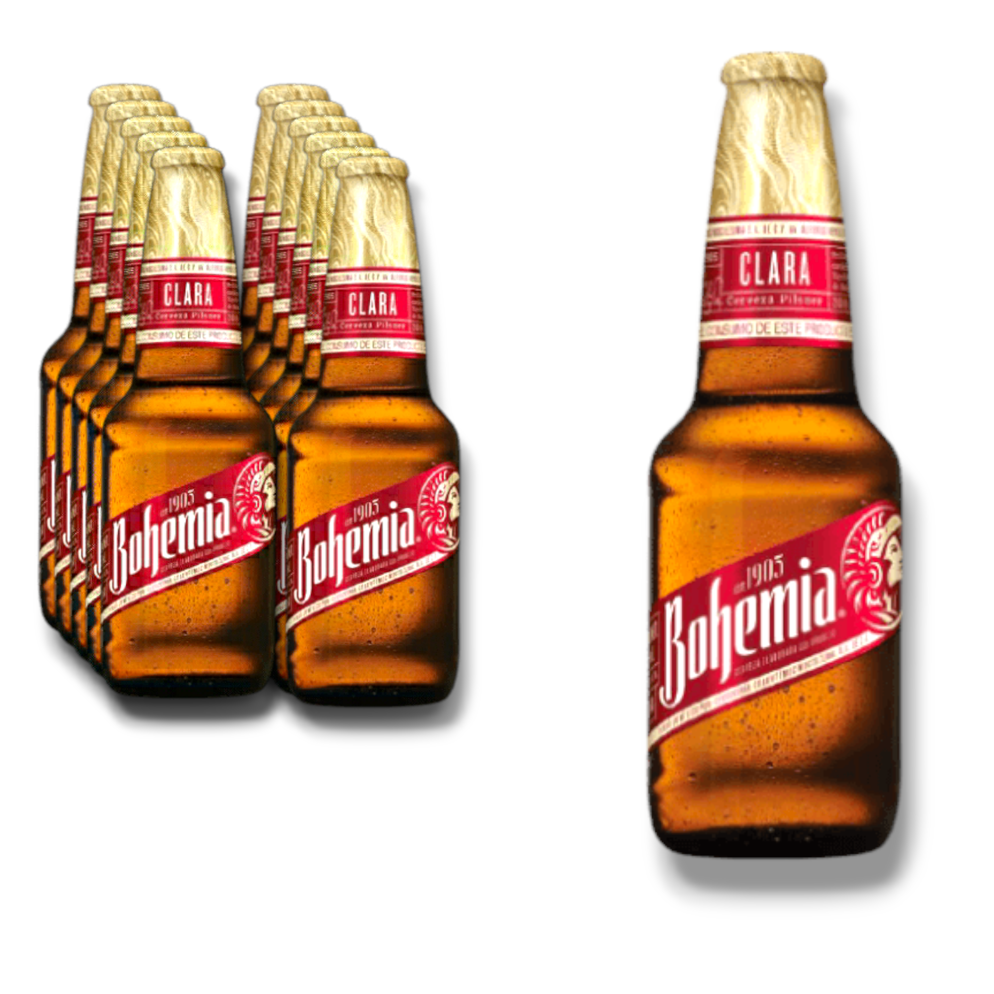 Cerveza Bohemia Clara Helles Bier 0,355l-  Mexico mit 4,7% Vol.