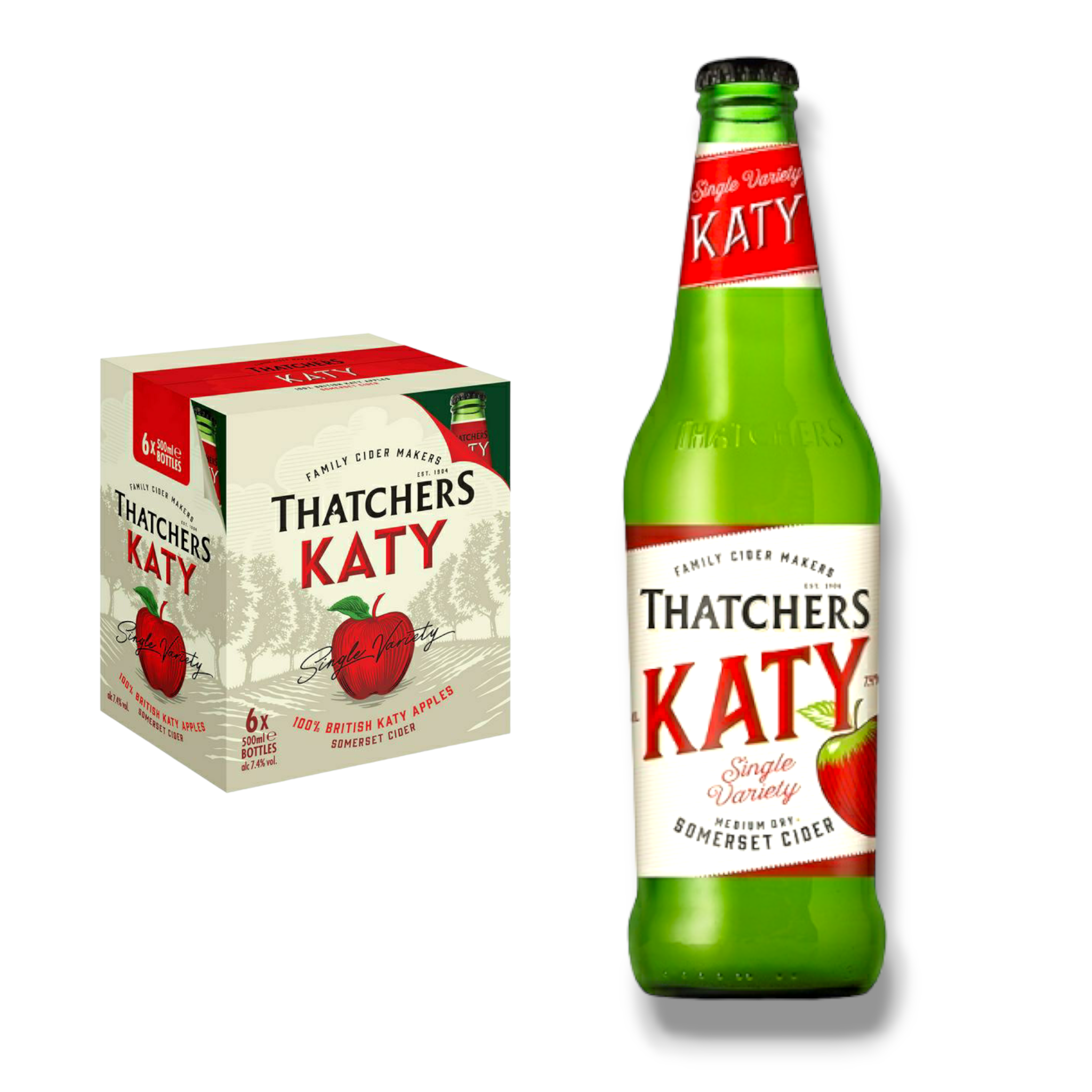 Thatchers Katy 0,5l - Medium dry Somerset Cider mit 7,4% Vol. - Apfelwein