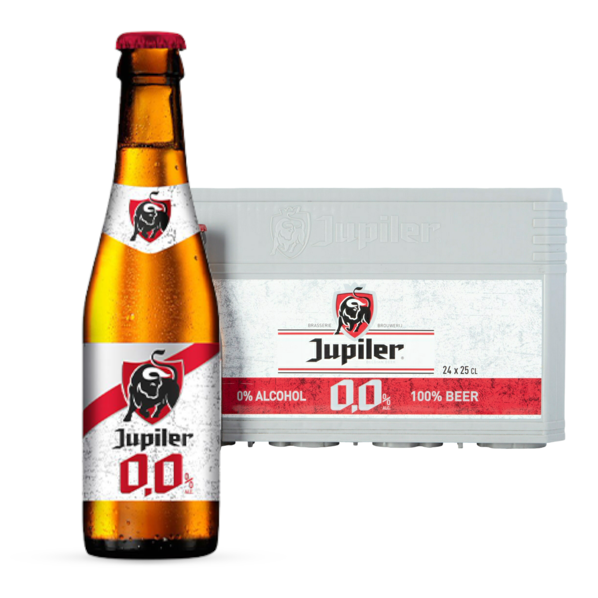 Jupiler 0,0% - Das alkoholfreie Original aus Belgien 0,25l