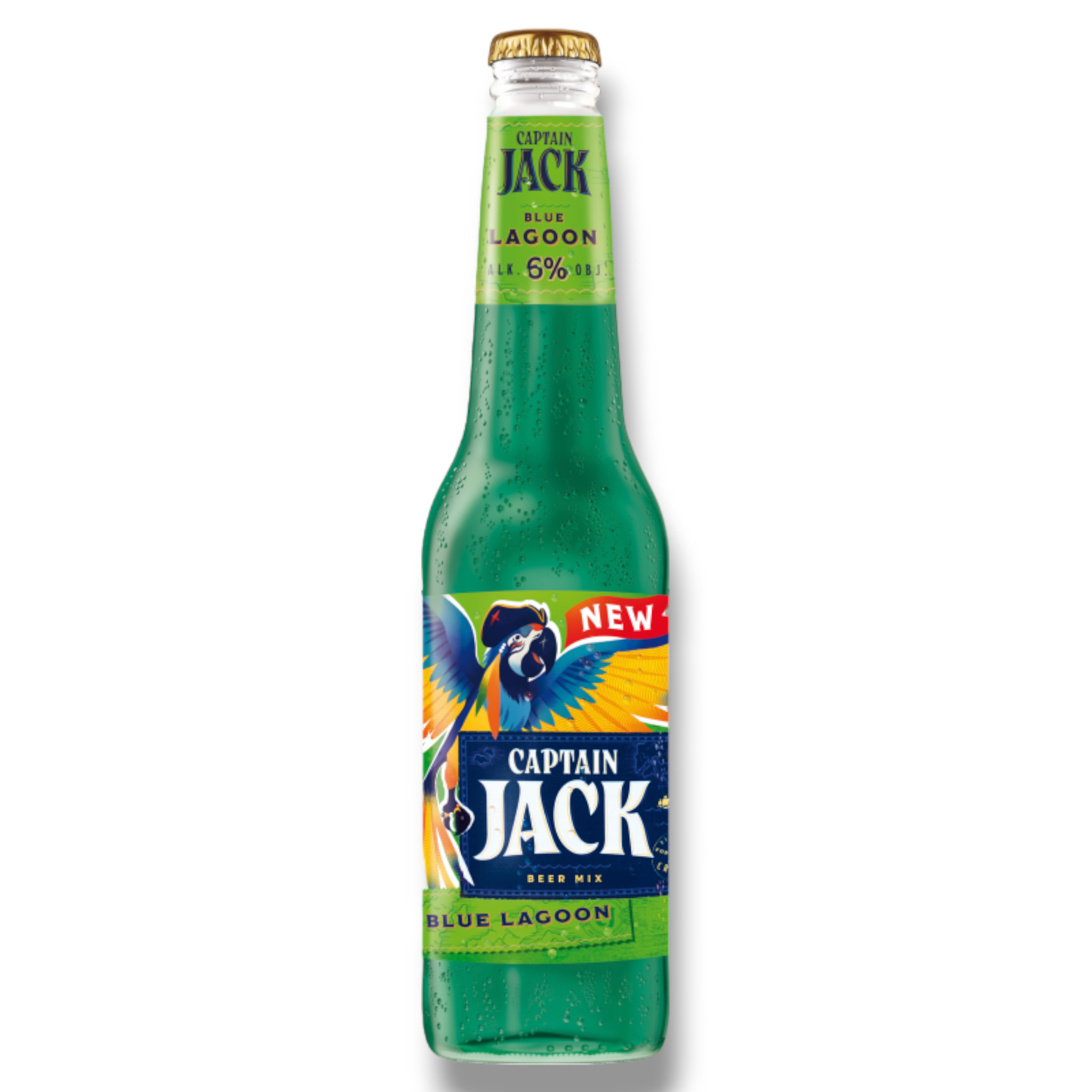 Captain Jack Blue Lagoon  0,4l-  Biermischgetränk aus Polen mit 6% Vol.
