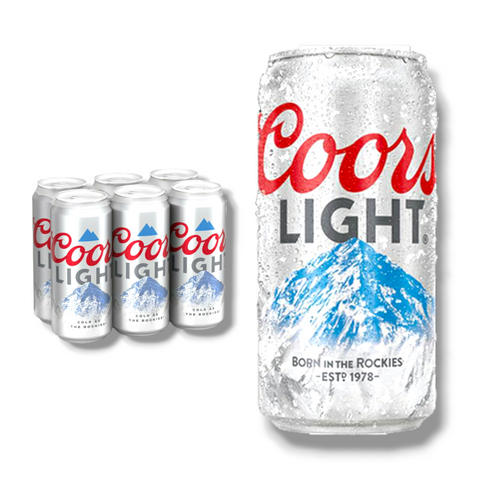 Coors Light 355ml Dose - Original Import aus den USA mit 4,2% Vol.