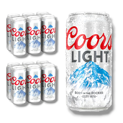 Coors Light 355ml Dose - Original Import aus den USA mit 4,2% Vol.