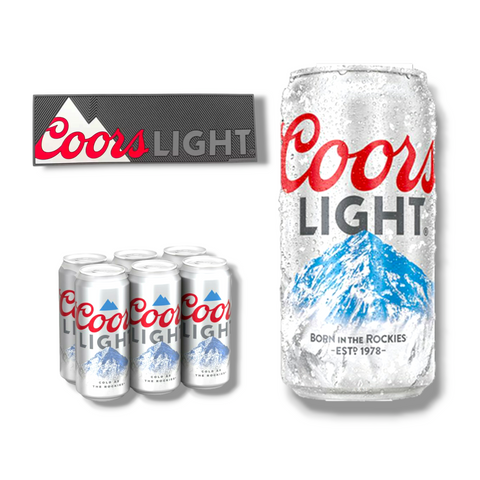 Coors Light 355ml Dose - Original Import aus den USA mit 4,2% Vol.