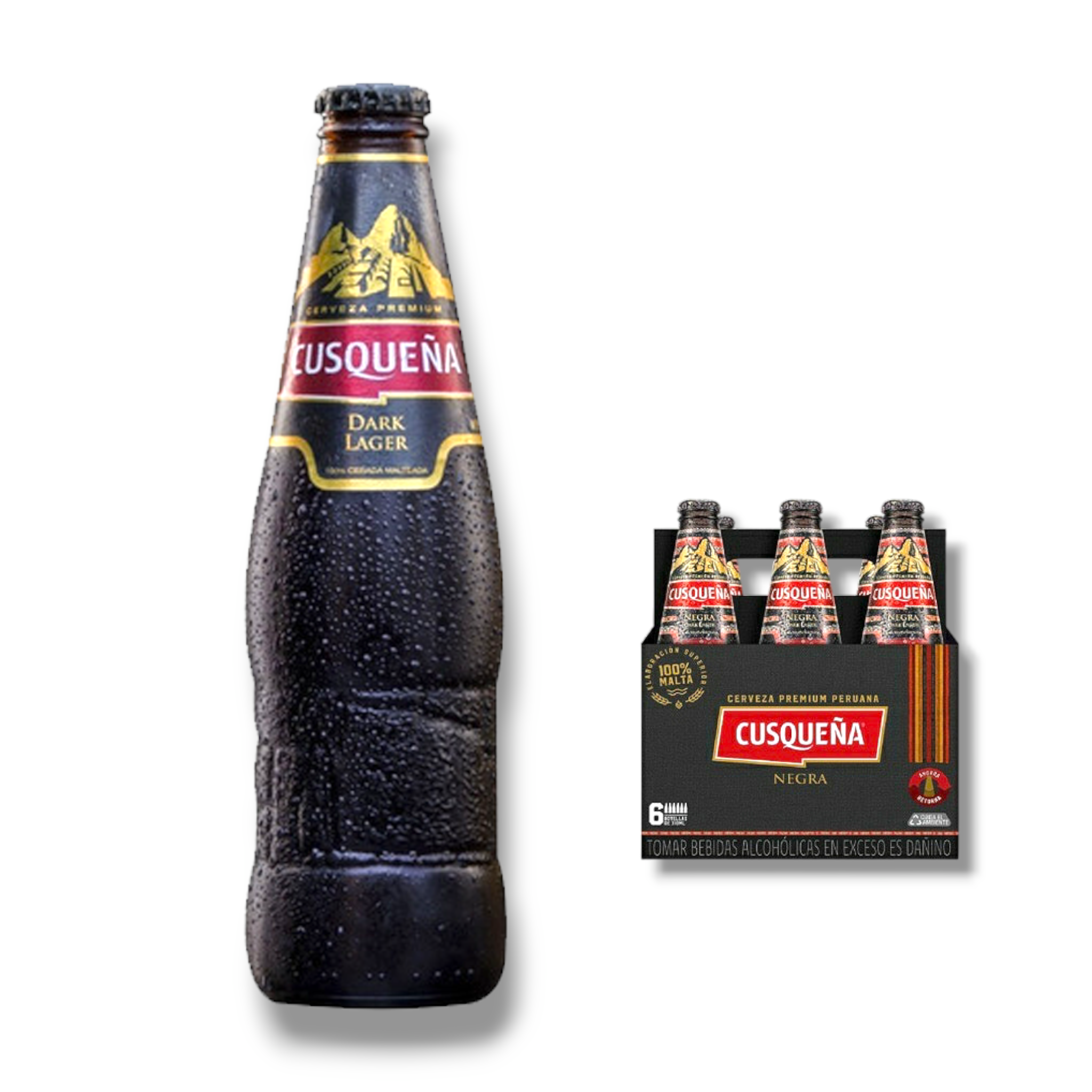 Cusquena Dark Lager 330ml - dunkles Bier aus Peru mit 5,6% Vol.