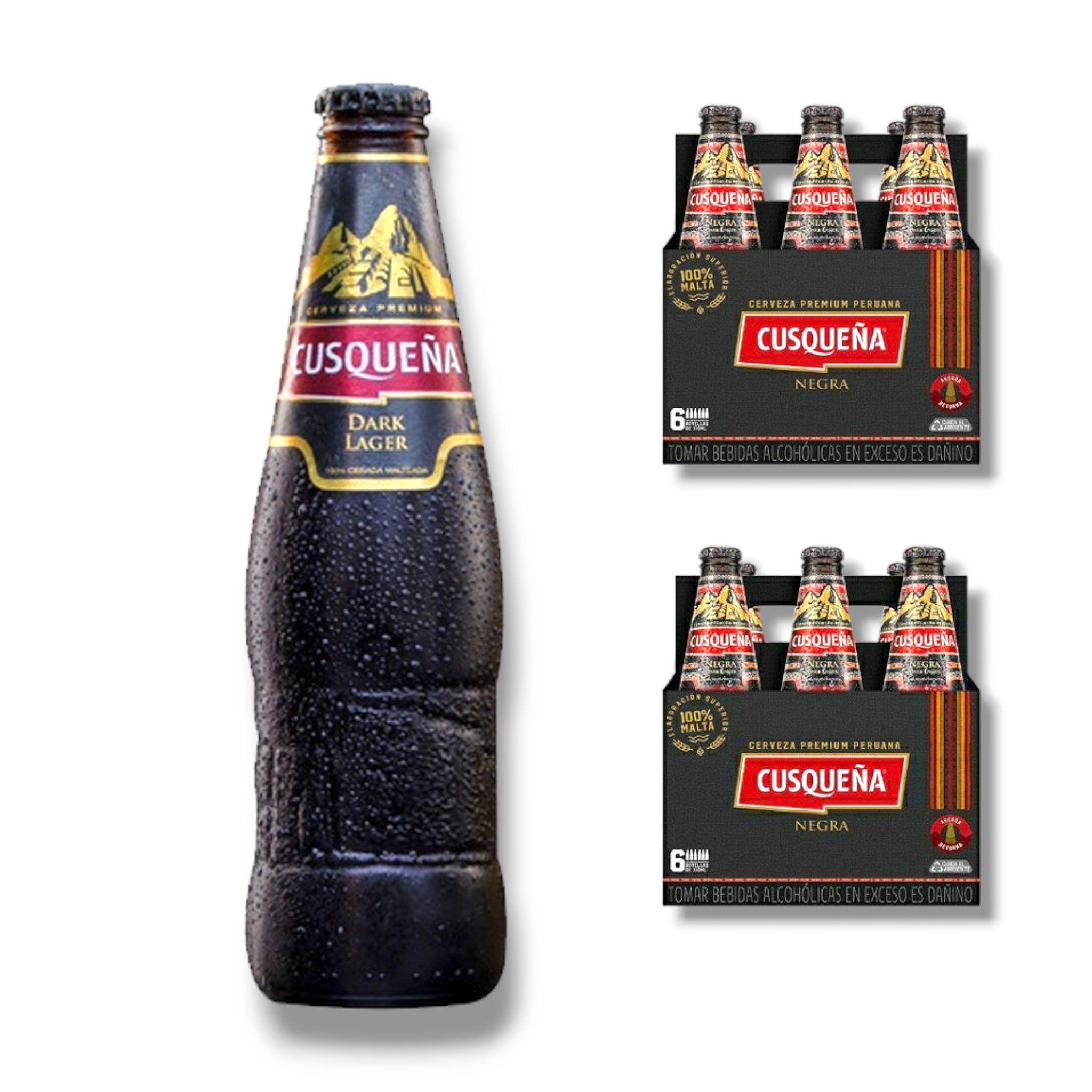 Cusquena Dark Lager 330ml - dunkles Bier aus Peru mit 5,6% Vol.