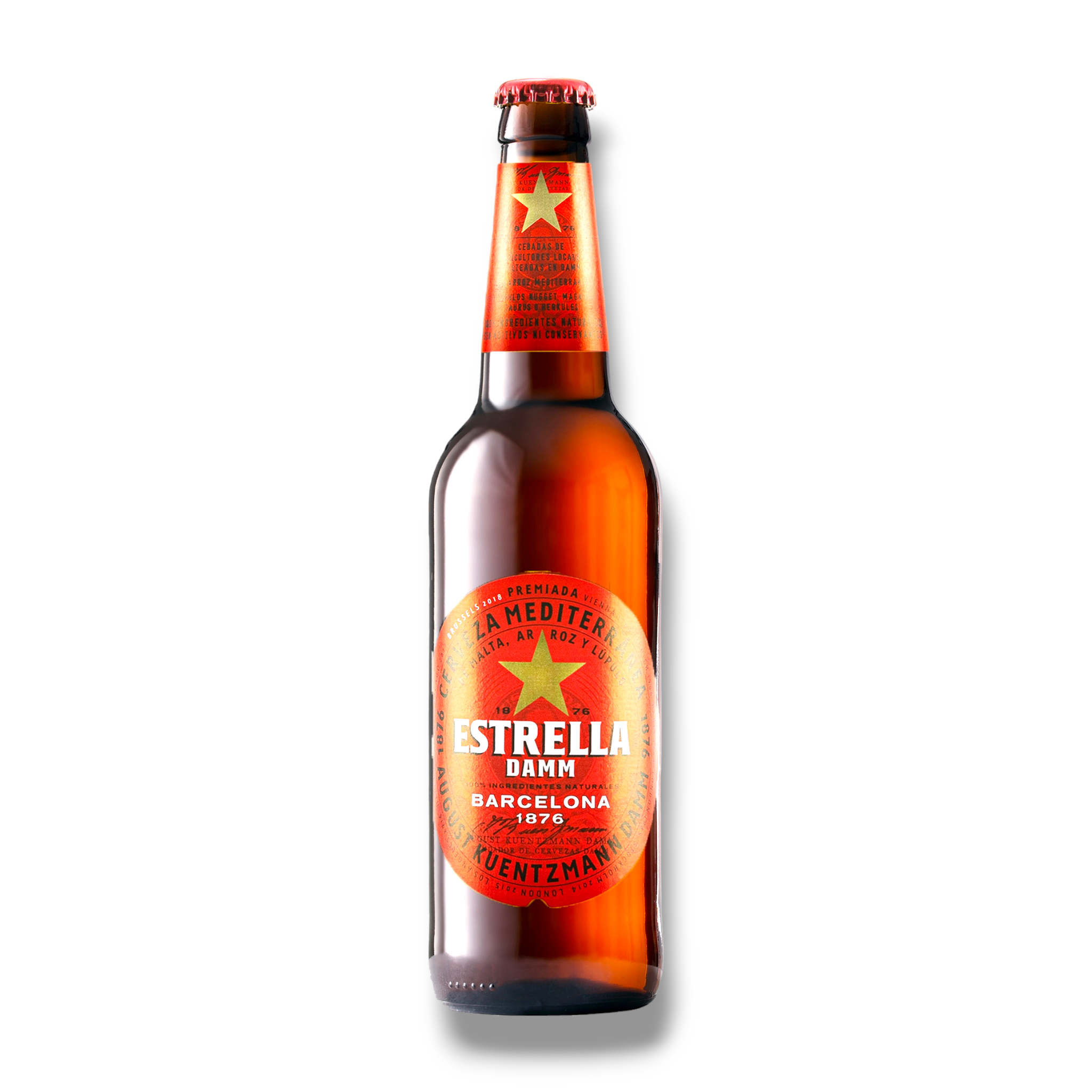 Estrella Damm 0,33l - das beliebteste Bier der Katalanen mit 5,4% Vol.
