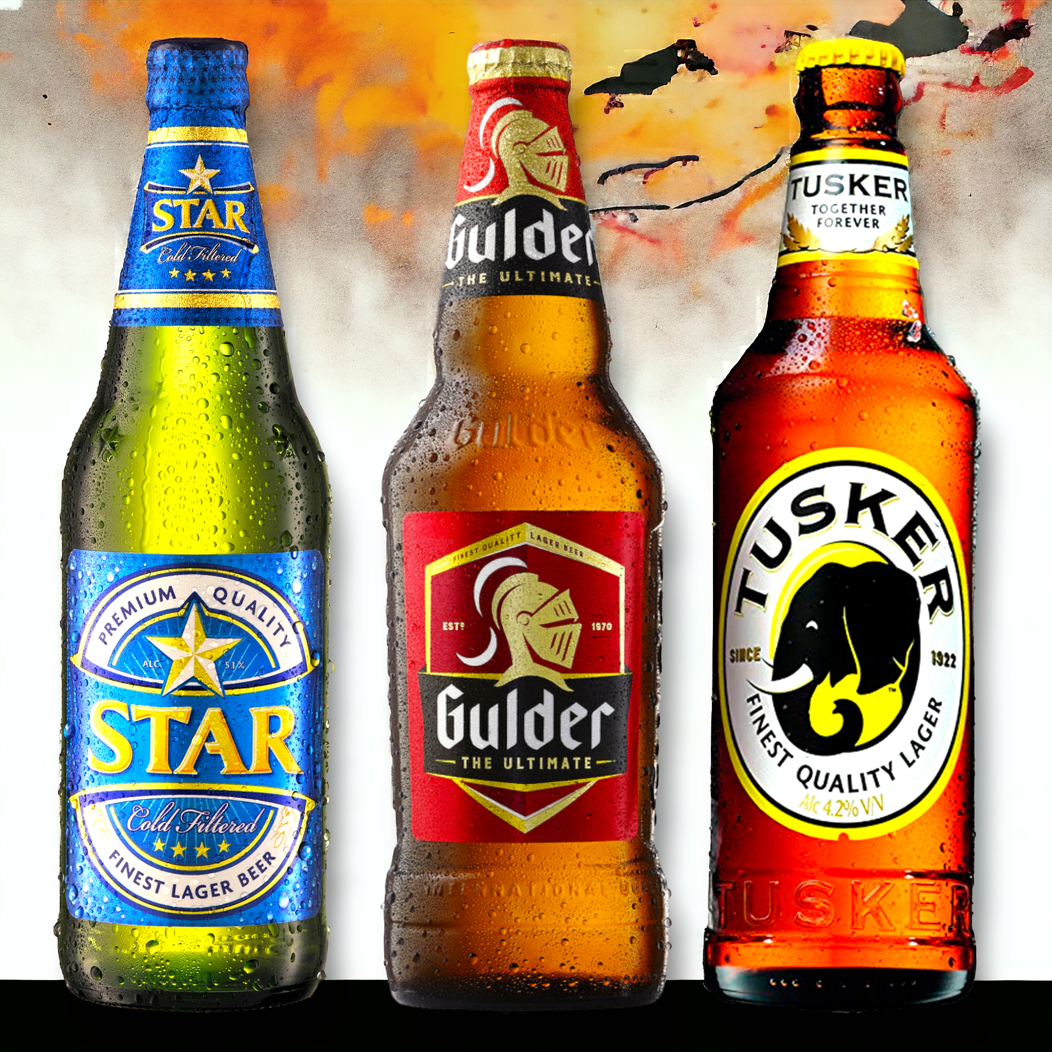 Afrika Mix - Tusker , Star & Gulder the Ultimate im Set - Entdecke Kenia & Nigeria