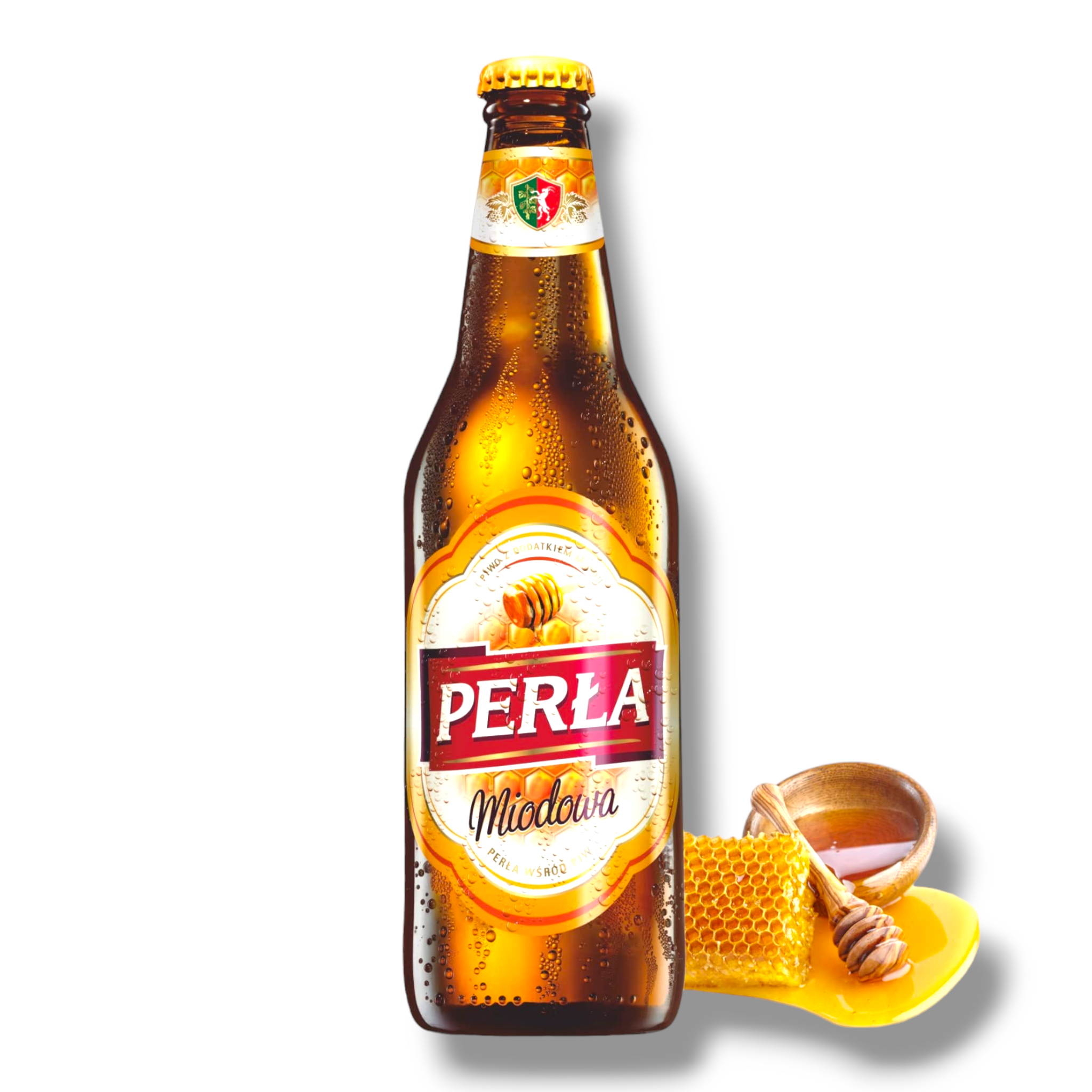 Perla Miodowa Bier 0,5l- Honigbier aus Polen in der Flasche mit 6% Vol.