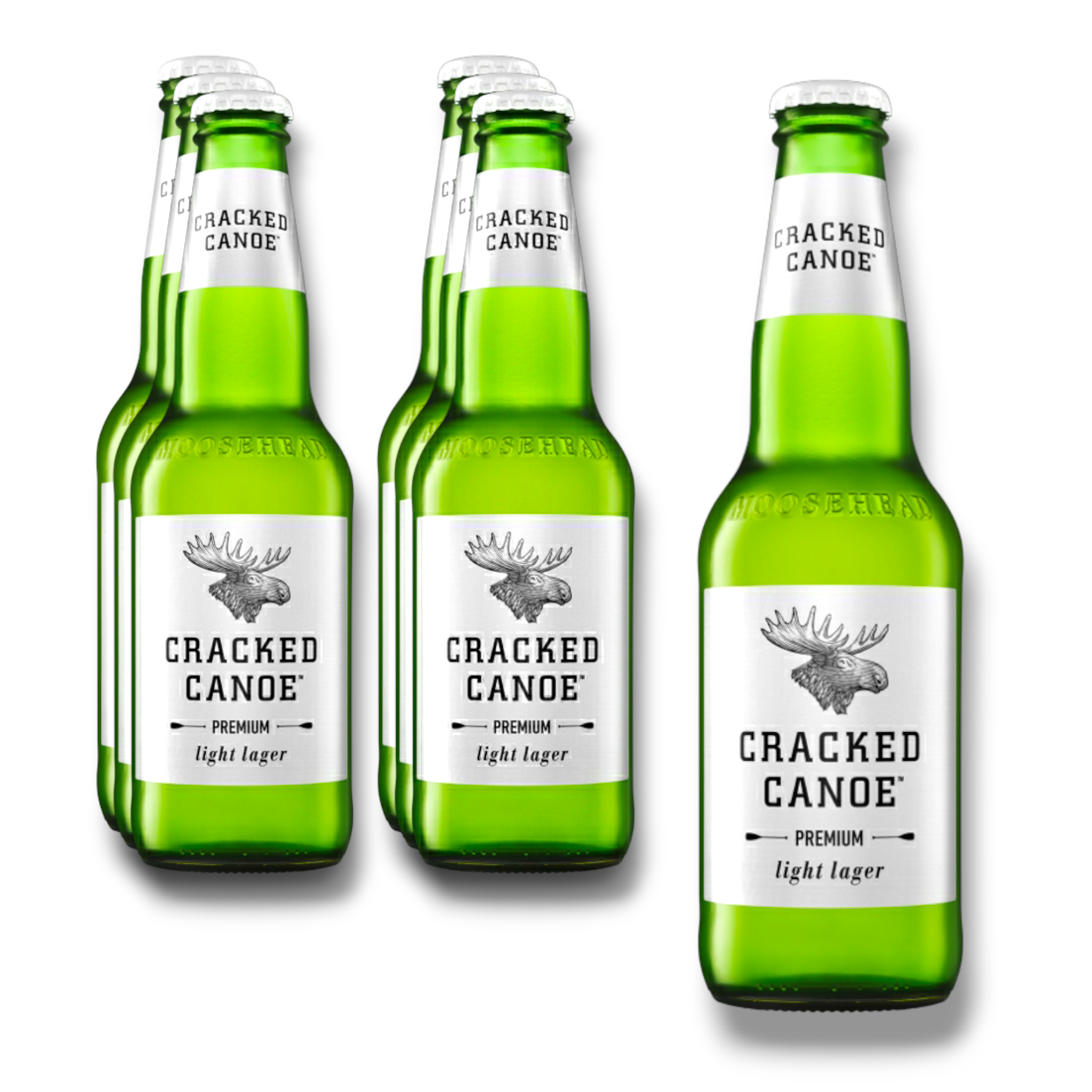 Moosehead Cracked Canoe Premium light Lager 341ml - Kalorienreduziertes Bier aus Kanada mit 3,5% Vol.