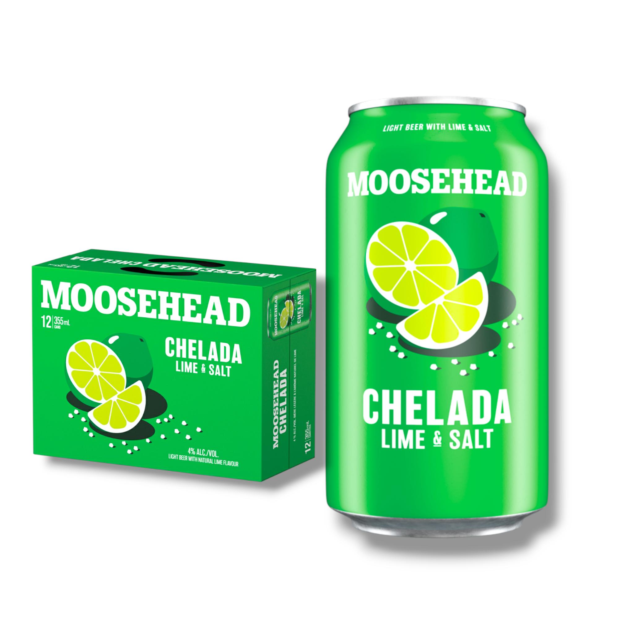 Moosehead Chelada 355ml Dose - Lime & Salt - Lager mit Limette & einem Hauch Salz aus Kanada mit 4% Vol.