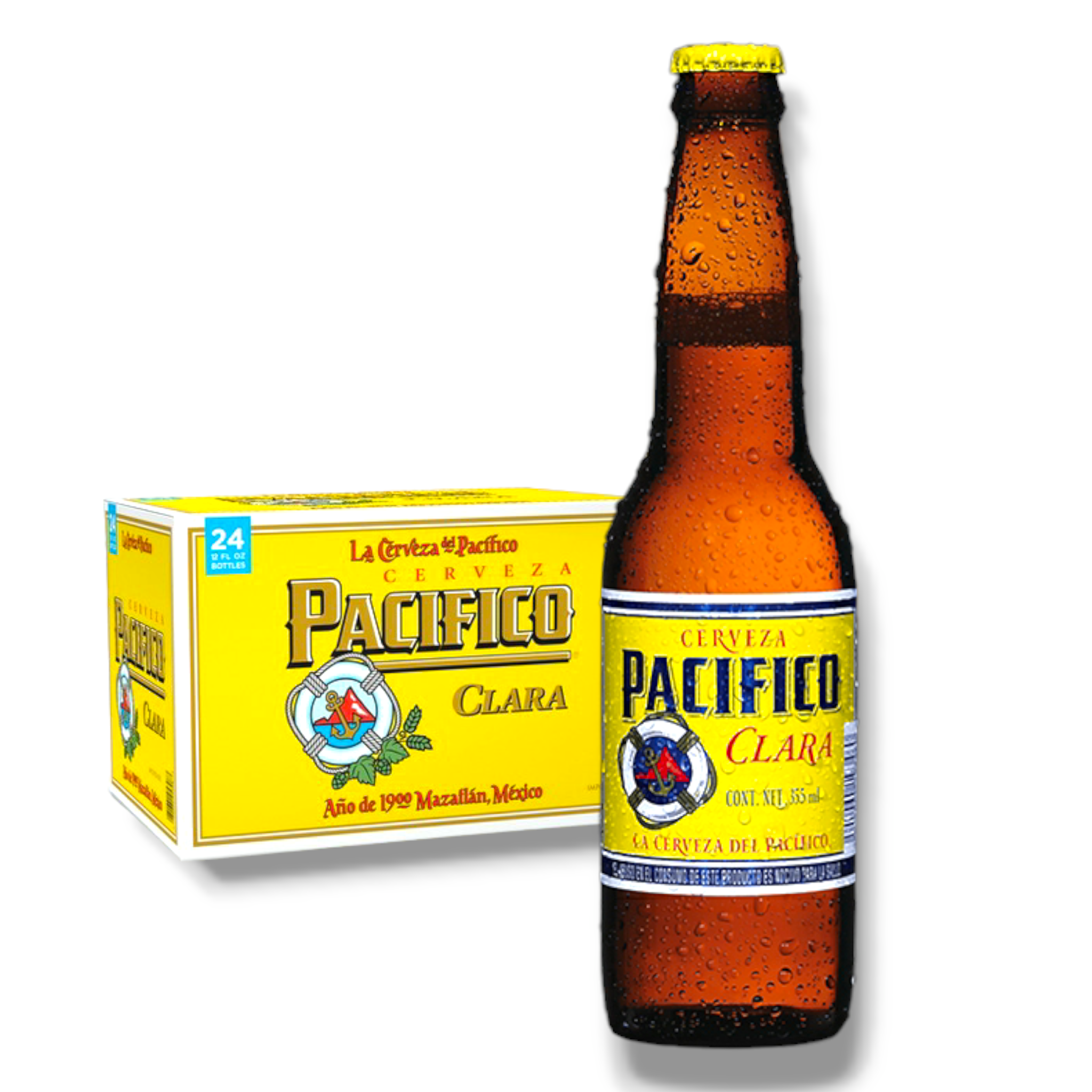 Pacifico Clara 355ml - helles Bier aus Mexiko mit 4,5% Vol.