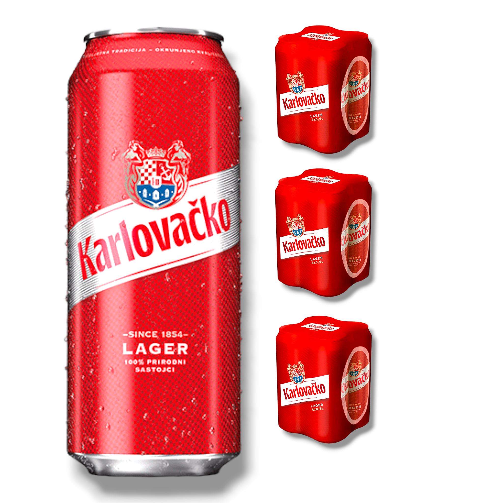Karlovacko Lager 0,5l Dose - Lagerbier aus Kroatien mit 5,4% Vol.