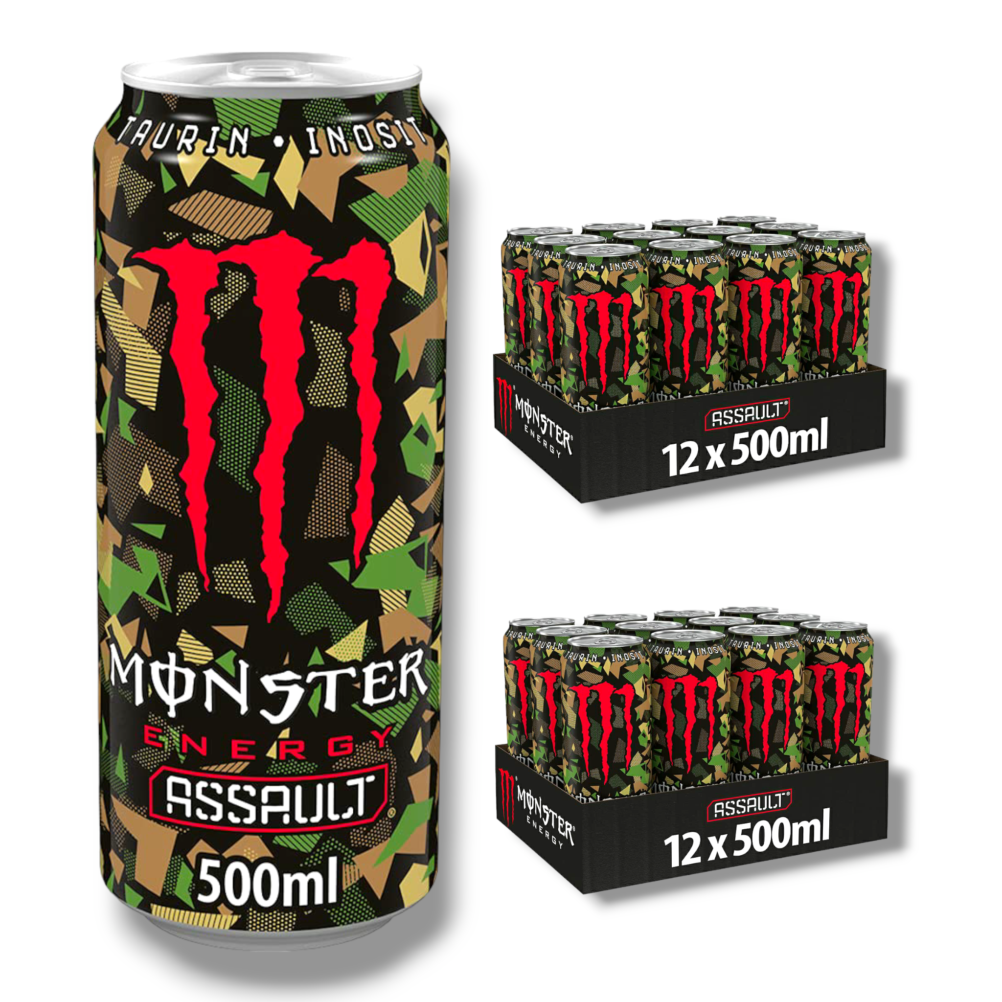 Monster Energy Assault 500ml - Energy + Taurin + Guarana