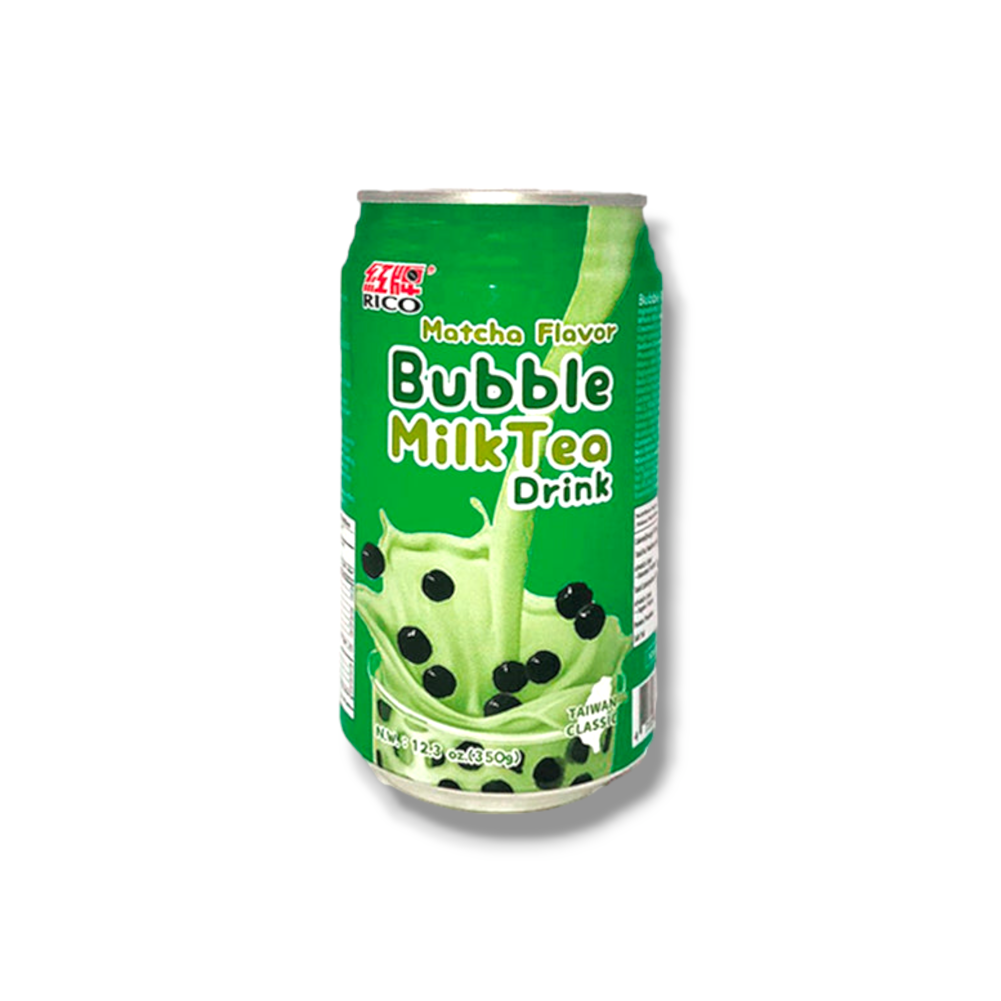 RICO Bubble Milk Tea Drink Matcha Flavour 350ml- Milchtee mit Matcha aus Taiwan