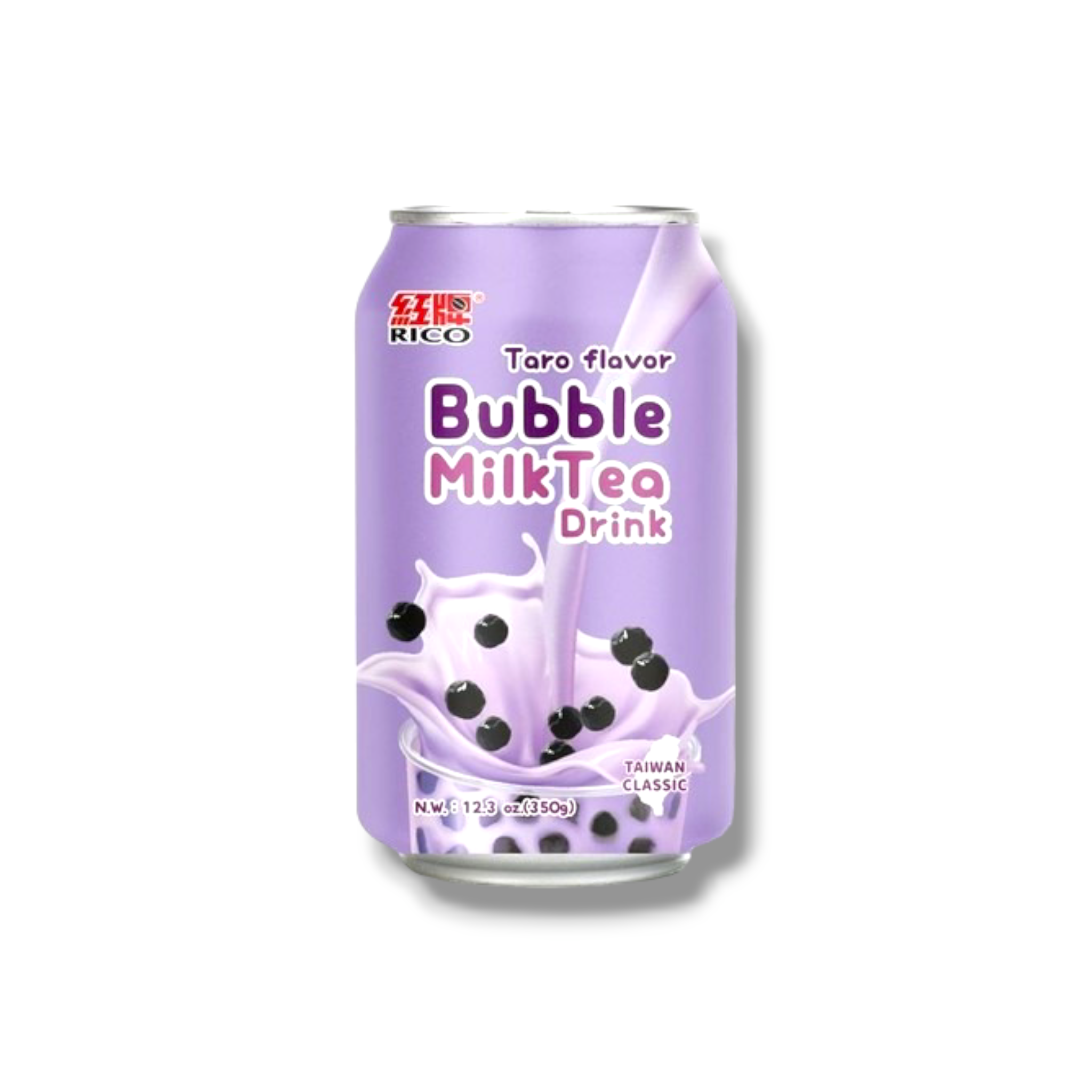 RICO Bubble Milk Tea Drink Taro Flavour 350ml- Milchtee mit Taro aus Taiwan