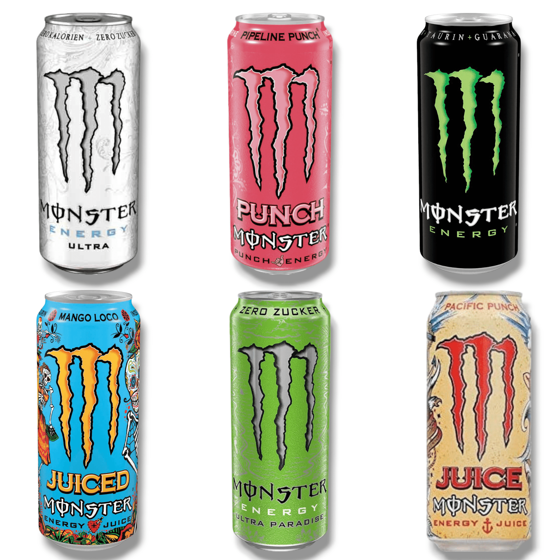 Monster Energy Mix 0,5l - 6 Sorten in einem Paket – Haus der Biere