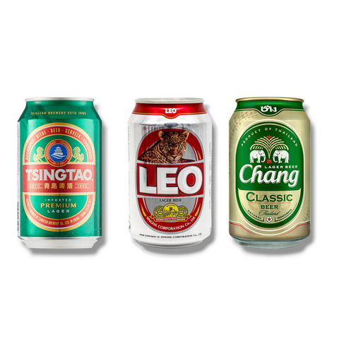 Entdecke Asien in der Dose mit Tsingtao, Leo & Chang