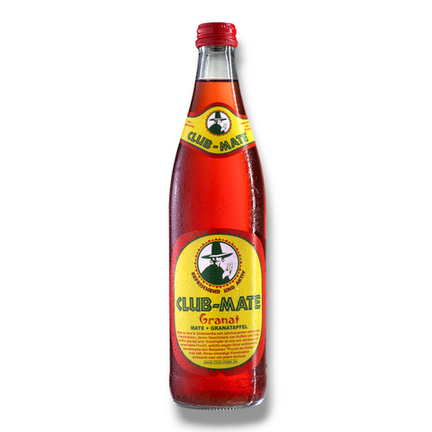 Club Mate Granat 0,5l- Koffeinhaltiges Erfrischungsgetränk mit Mate + Granatapfel