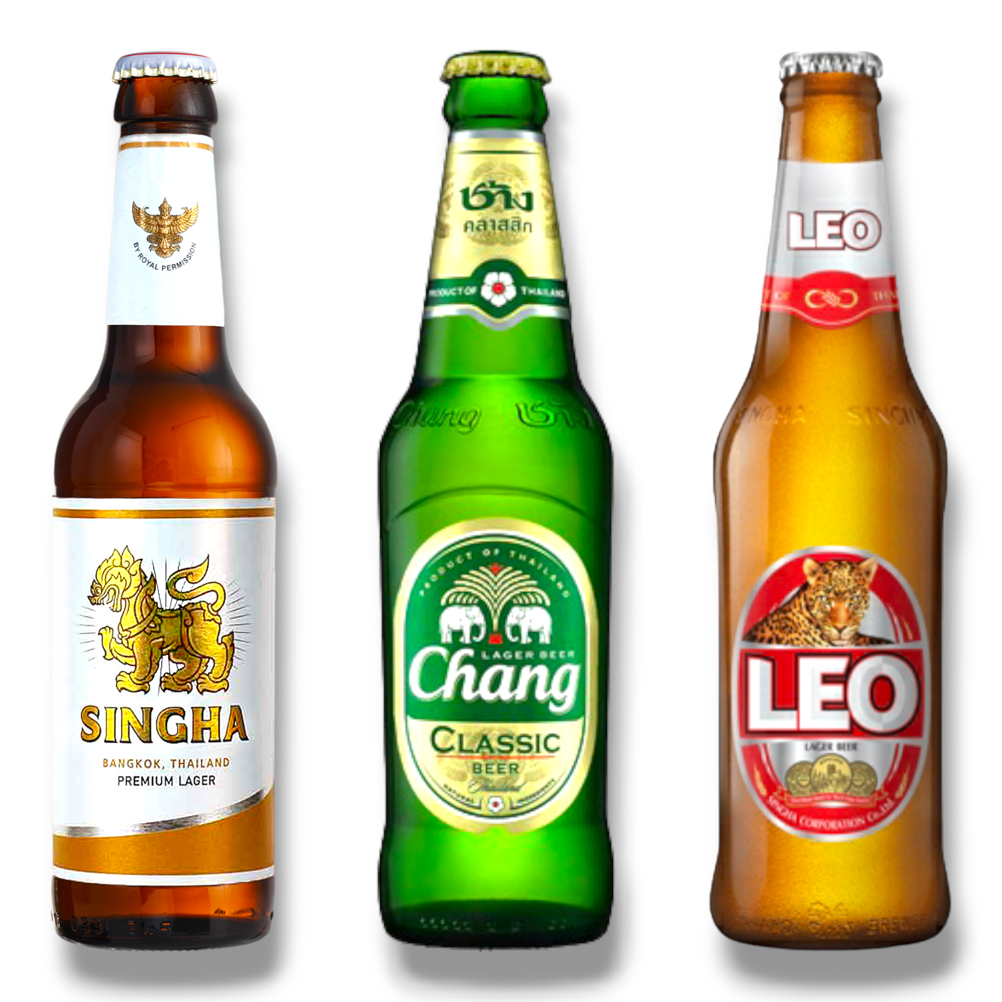 Entdecke Thailand - Singha Premium Lager, Chang Classic & Leo Lager Beer