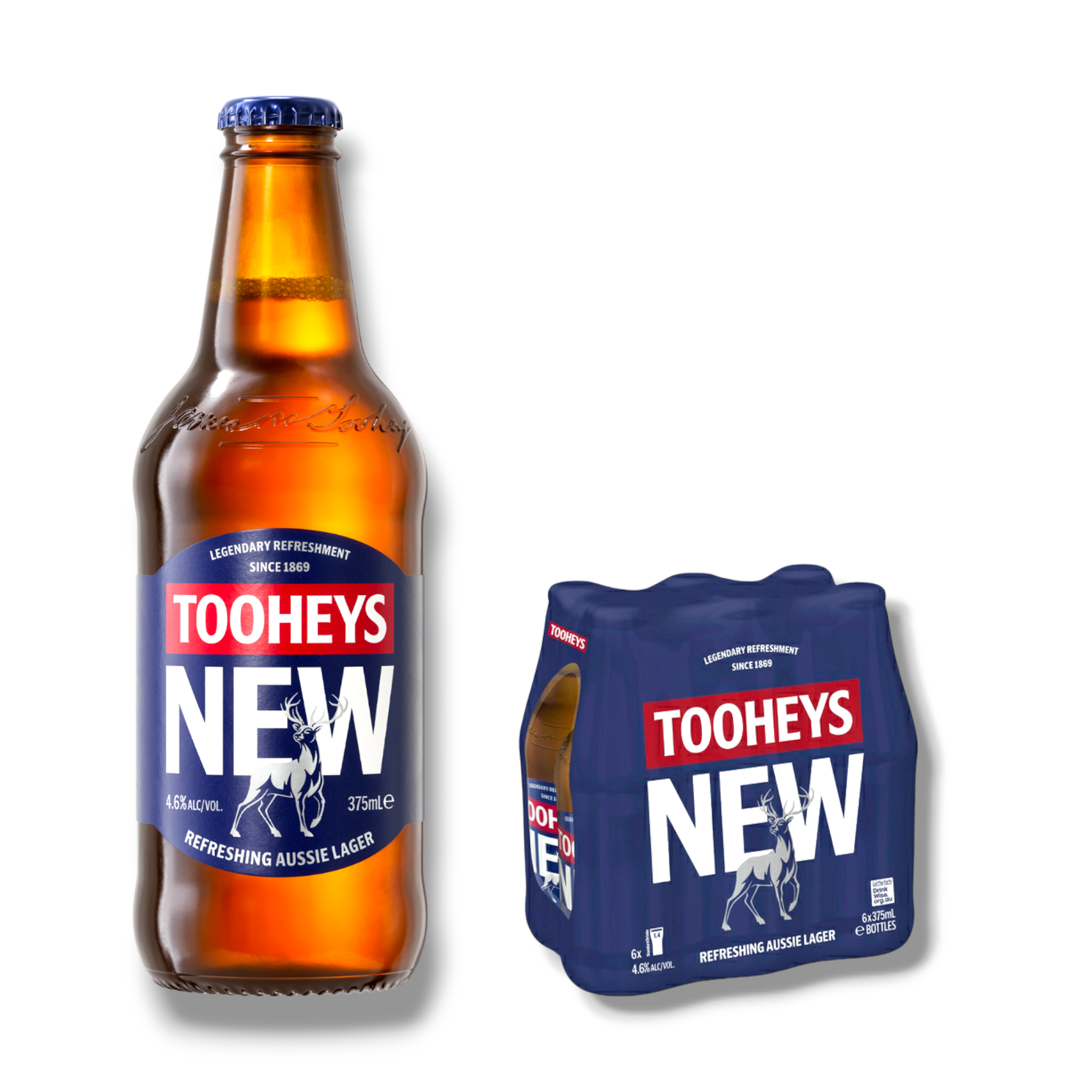 Tooheys New Lager 375ml- Australisches Lagerbier mit 4,6% Vol.