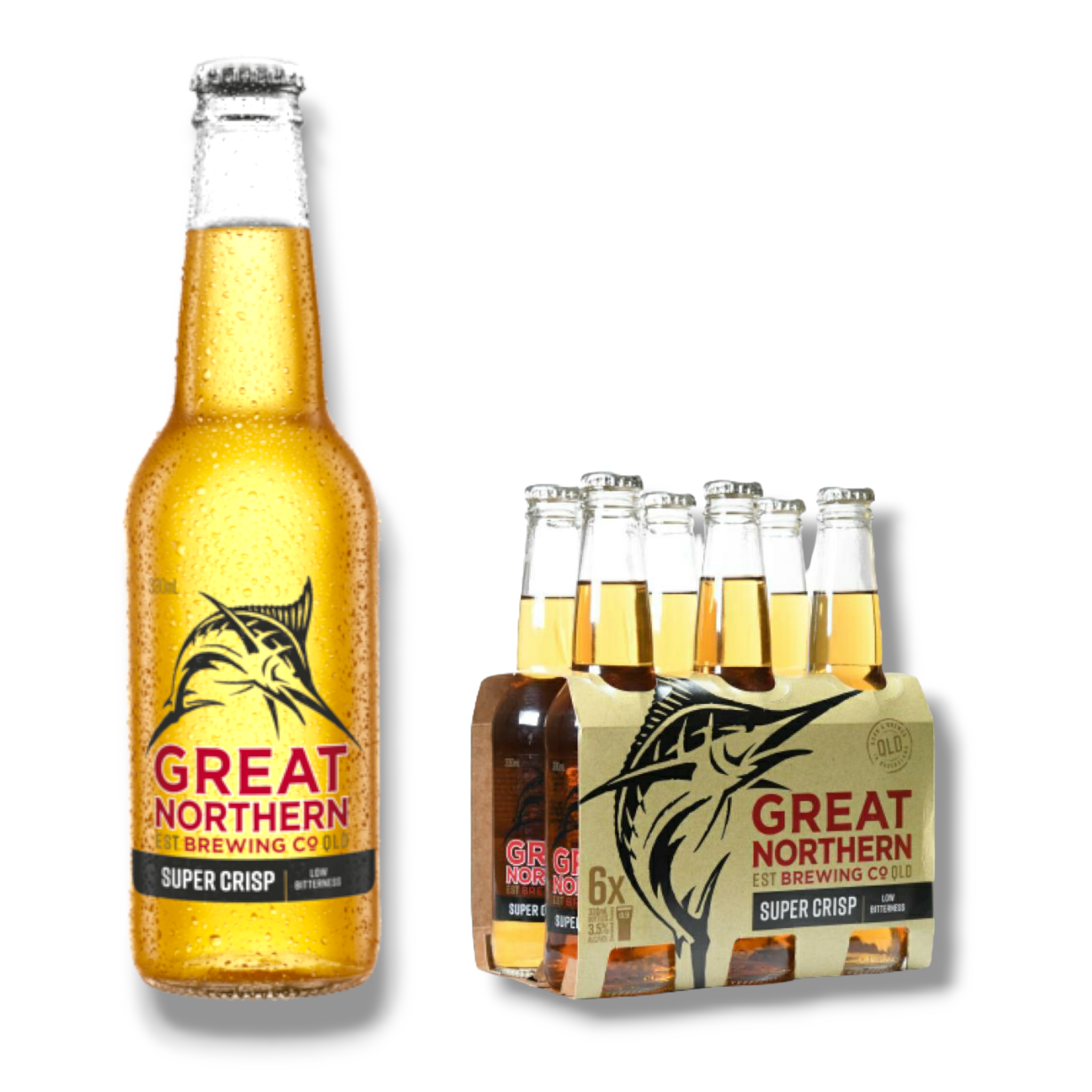 Great Northern Super Crisp 0,33l- Lagerbier mit 3,5% Vol.