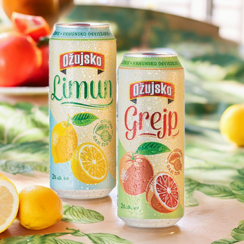 Ozujsko Radler Mix- Zitrone & Grapefruit Radler aus Kroatien 0,5l