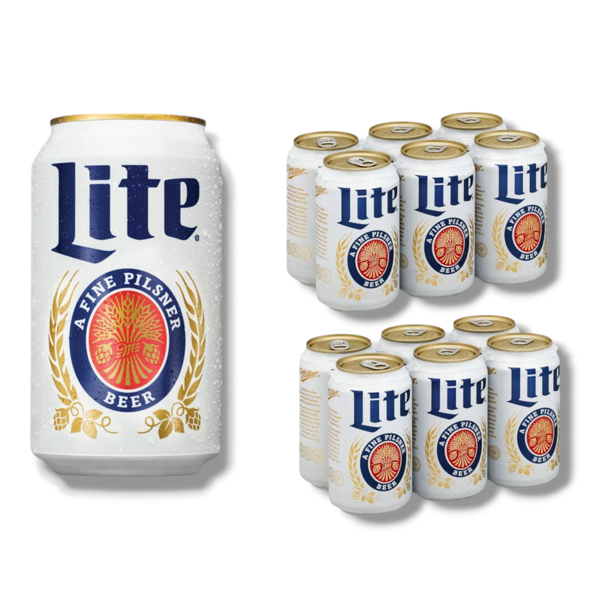 Miller Lite 355ml- Kalorienreduziertes Leichtbier als amerikanisches Pils mit 4,2% Vol.