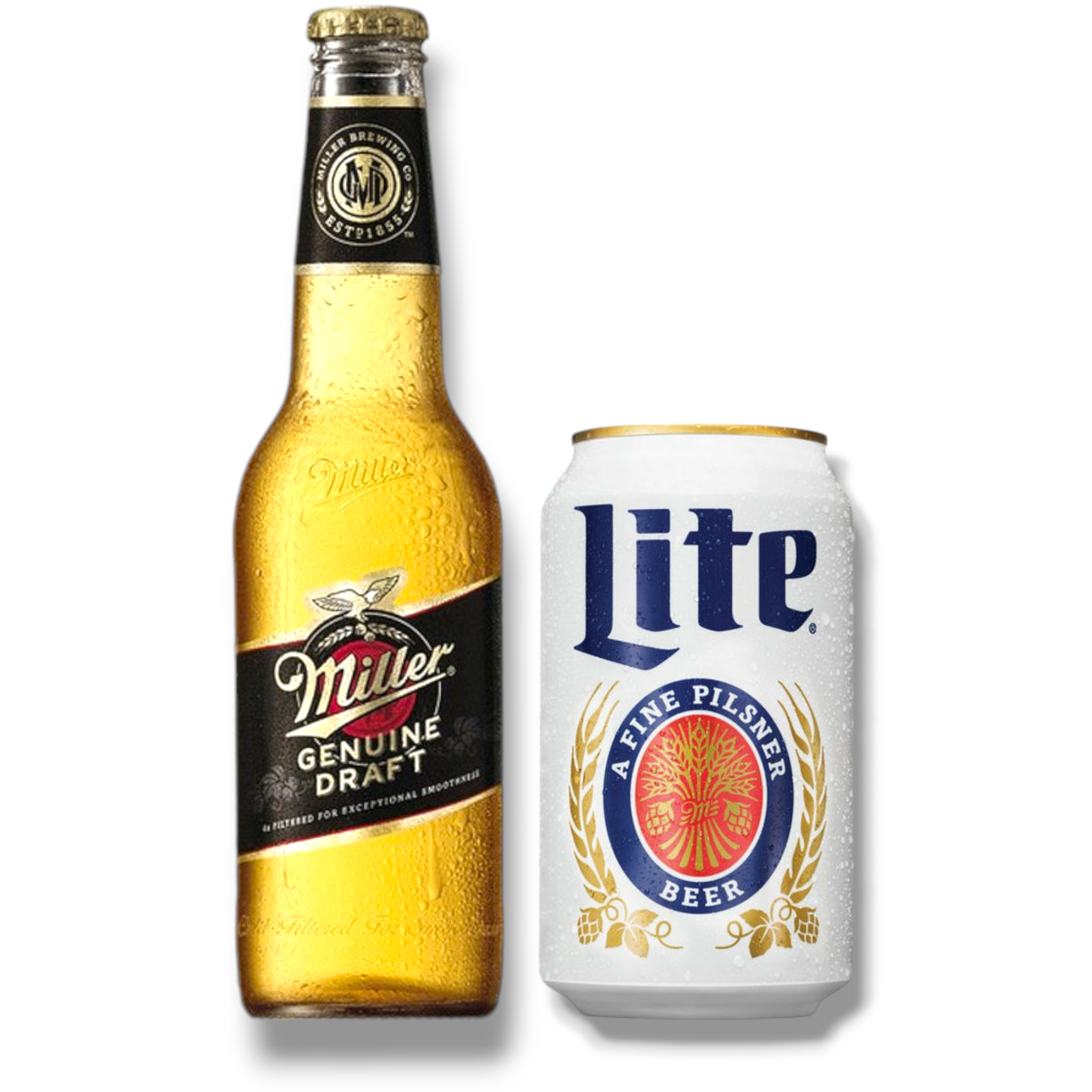 Miller Mixpaket- Miller Genuine Draft 0,33l und Miller Lite 0,35l