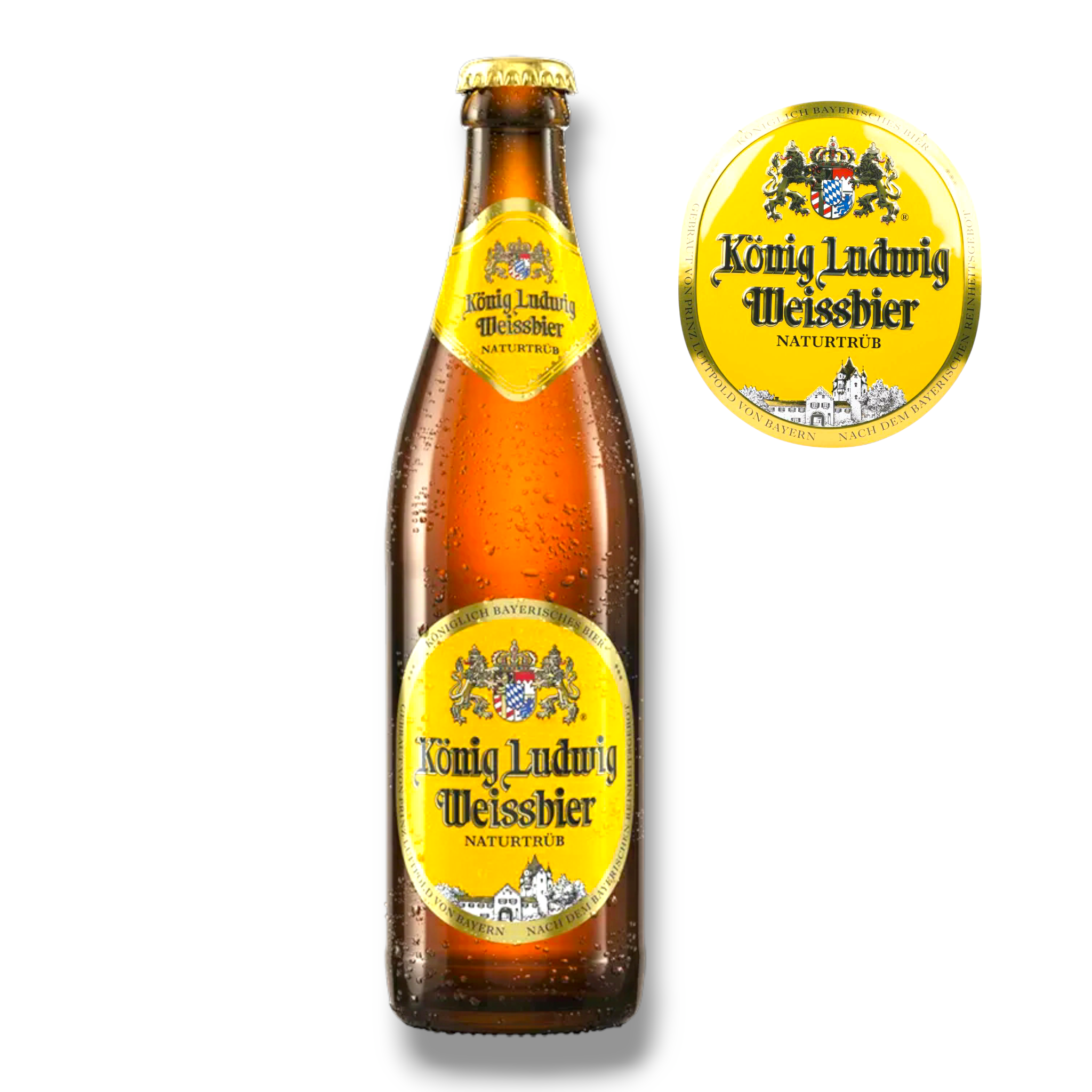 König Ludwig Weissbier Naturtrüb 0,5l-Der bayerische Klassiker in seiner besten Form